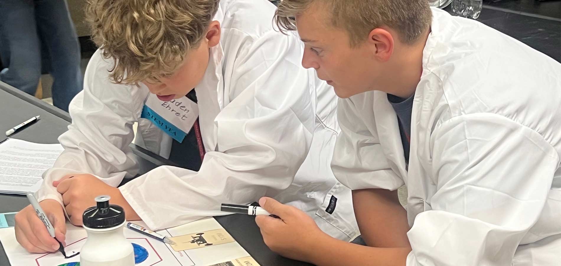 Student teams collaborated closely to develop a name and mission branding for their project, just as real missions do. Some of these names were creative combinations of team members' names, which was a nice touch.