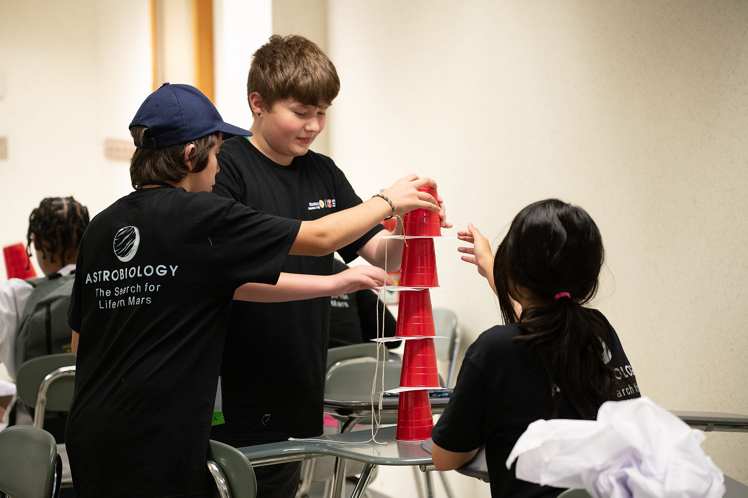 The first session begins, a team-building exercise that cements collaboration as a part of the scientific endeavor